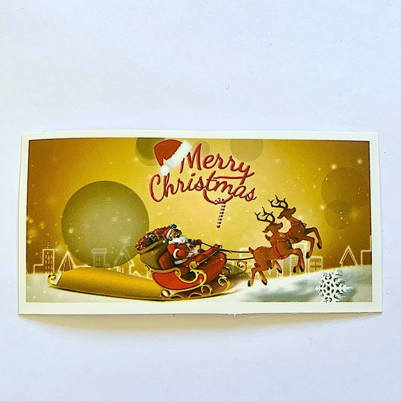 🎄6/$12 Vinyl Christmas Vintage Style Sticker Matte - Picture 1 of 1